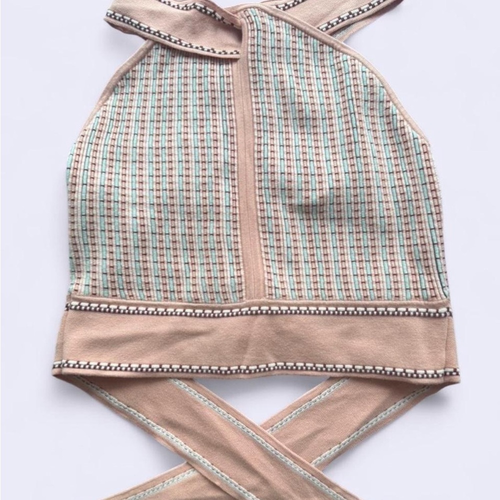 Club Monaco Raeni Halter Top in Pink - Picture 4 of 5